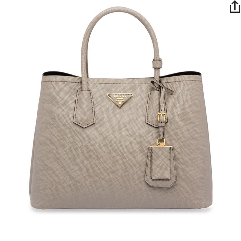 Prada Double Bag Large Tote Saffiano Leather New - Picture 2 of 11